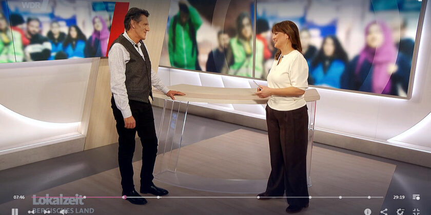 Gero Sinha bei der Lokalzeit Bergisches Land
